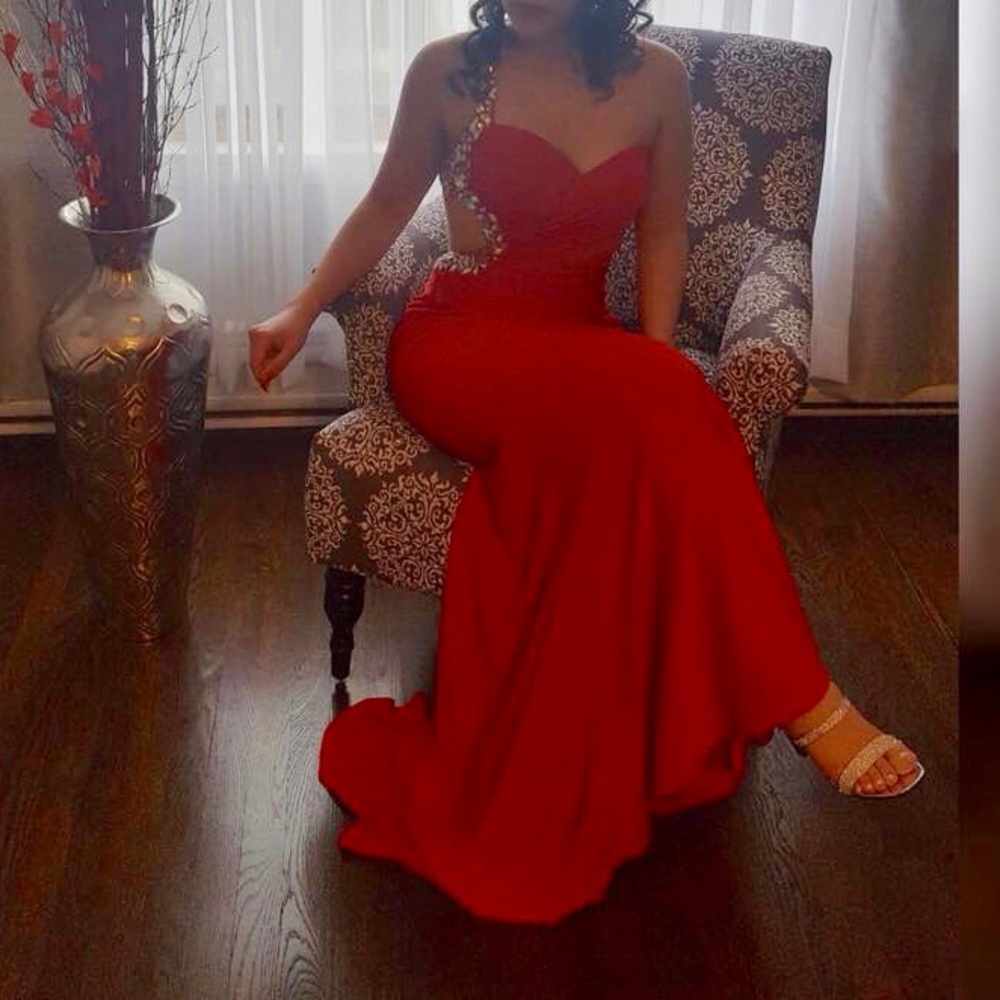 Red Prom Dress (WORN ONCE)